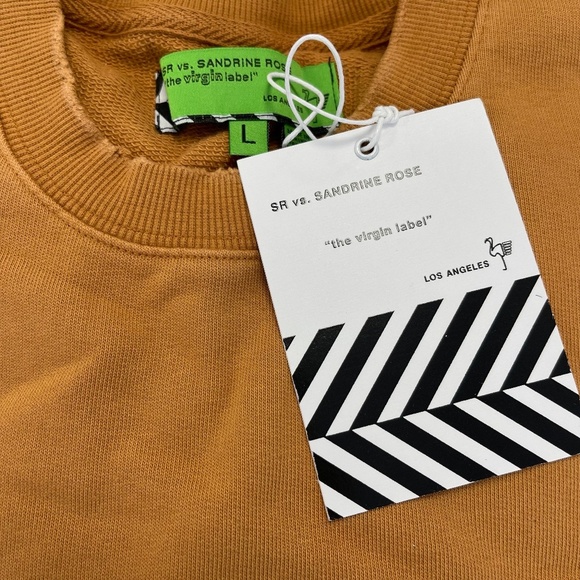 NWT Free People x Sandrine Rose Ginger Oversized Distressed Sweatshirt, - Picture 4 of 6